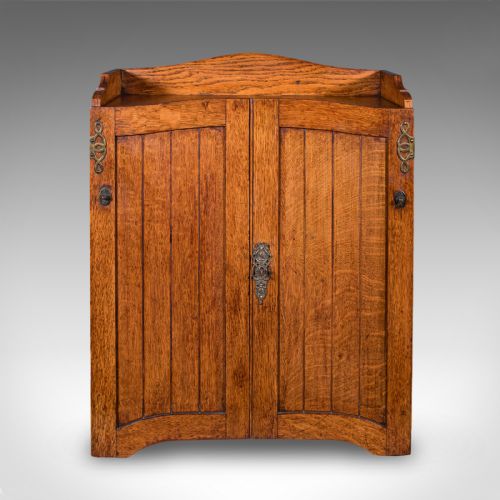 ANTIQUE ESTATE GAMEKEEPER'S CABINET SCOTTISH OAK CLERK'S CUPBOARD VICTORIAN - ADDITIONAL PHOTO 2