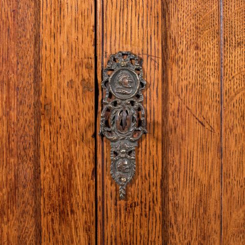 ANTIQUE ESTATE GAMEKEEPER'S CABINET SCOTTISH OAK CLERK'S CUPBOARD VICTORIAN - ADDITIONAL PHOTO 7