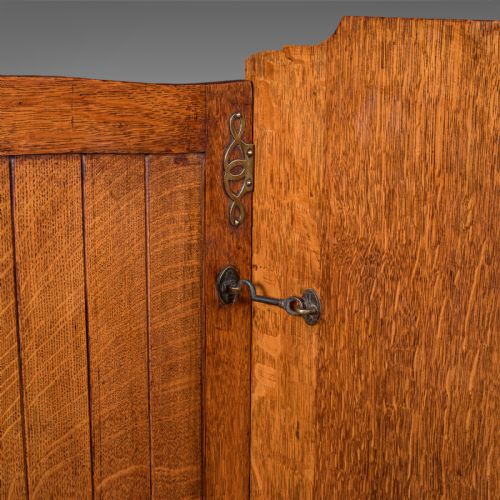 ANTIQUE ESTATE GAMEKEEPER'S CABINET SCOTTISH OAK CLERK'S CUPBOARD VICTORIAN - ADDITIONAL PHOTO 11