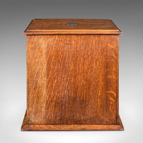 ANTIQUE CAMBRIDGE DOCTOR'S SMOKING CABINET ENGLISH SMOKER'S CASE EDWARDIAN - ADDITIONAL PHOTO 5