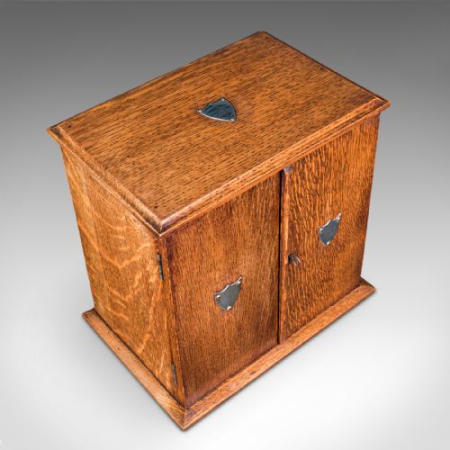 ANTIQUE CAMBRIDGE DOCTOR'S SMOKING CABINET ENGLISH SMOKER'S CASE EDWARDIAN - ADDITIONAL PHOTO 7