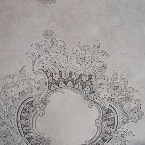 LARGE ANTIQUE PRESENTATION TRAY ENGLISH SILVER PLATE AFTERNOON TEA VICTORIAN - ADDITIONAL PHOTO 9