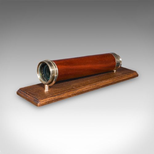 fig 1. Large Antique 4 Draw Telescope, English, Maritime Spyglass, W Harris, William IV