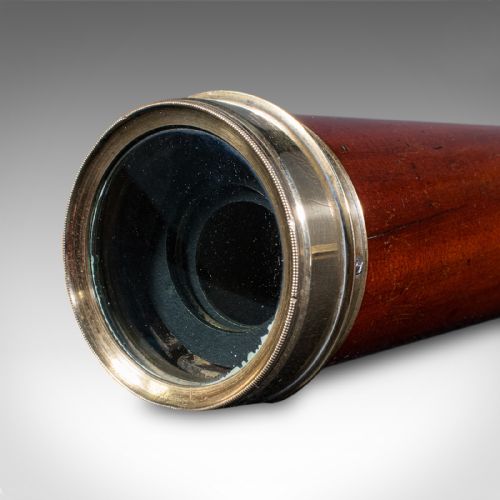 fig 4. Large Antique 4 Draw Telescope, English, Maritime Spyglass, W Harris, William IV