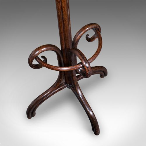 ANTIQUE HALF HALL STAND AUSTRIAN BENTWOOD COAT TREE RACK THONET VICTORIAN - ADDITIONAL PHOTO 9