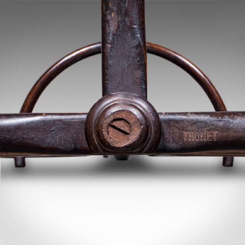 ANTIQUE HALF HALL STAND AUSTRIAN BENTWOOD COAT TREE RACK THONET VICTORIAN - ADDITIONAL PHOTO 11