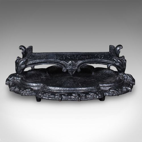 ANTIQUE ENTRANCE BOOT SCRAPER ENGLISH DOORWAY SHOE CLEANER PULL VICTORIAN - ADDITIONAL PHOTO 4