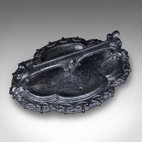 ANTIQUE ENTRANCE BOOT SCRAPER ENGLISH DOORWAY SHOE CLEANER PULL VICTORIAN - ADDITIONAL PHOTO 5