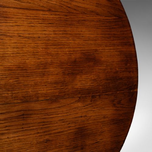 ANTIQUE TRIPOD TABLE ENGLISH OAK BEECH TILT TOP OCCASIONAL SIDE GEORGIAN - ADDITIONAL PHOTO 8