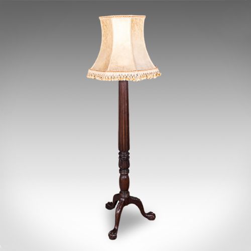 ANTIQUE STANDARD LAMP ENGLISH FLOOR LIGHT WILLIAM IV REVIVAL VICTORIAN 1890 - ADDITIONAL PHOTO 1
