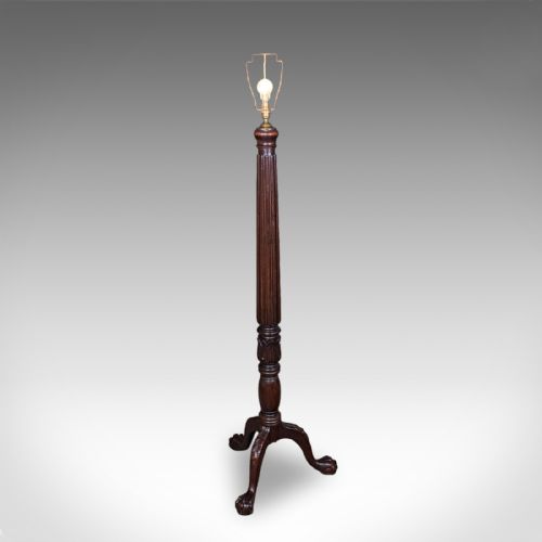 ANTIQUE STANDARD LAMP ENGLISH FLOOR LIGHT WILLIAM IV REVIVAL VICTORIAN 1890 - ADDITIONAL PHOTO 2