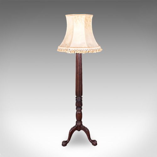 ANTIQUE STANDARD LAMP ENGLISH FLOOR LIGHT WILLIAM IV REVIVAL VICTORIAN 1890 - ADDITIONAL PHOTO 3