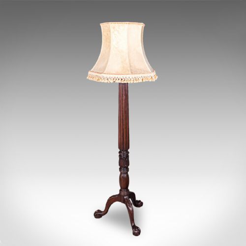 ANTIQUE STANDARD LAMP ENGLISH FLOOR LIGHT WILLIAM IV REVIVAL VICTORIAN 1890 - ADDITIONAL PHOTO 4