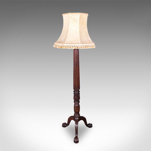 ANTIQUE STANDARD LAMP ENGLISH FLOOR LIGHT WILLIAM IV REVIVAL VICTORIAN 1890 - ADDITIONAL PHOTO 5