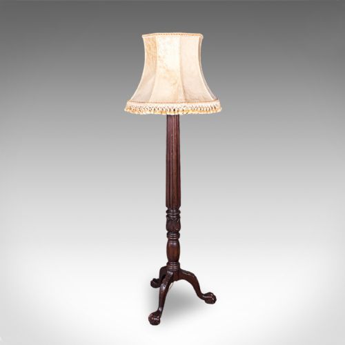 ANTIQUE STANDARD LAMP ENGLISH FLOOR LIGHT WILLIAM IV REVIVAL VICTORIAN 1890 - ADDITIONAL PHOTO 6