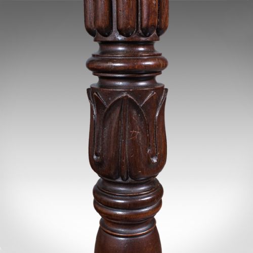 ANTIQUE STANDARD LAMP ENGLISH FLOOR LIGHT WILLIAM IV REVIVAL VICTORIAN 1890 - ADDITIONAL PHOTO 10