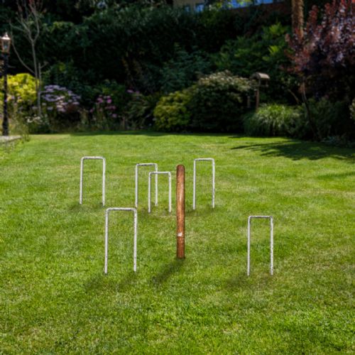 ANTIQUE VICARAGE CROQUET SET ENGLISH COUNTRY GARDEN GAMES STAND EDWARDIAN - ADDITIONAL PHOTO 7