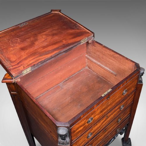 ANTIQUE COCKTAIL CABINET ENGLISH EGYPTIAN TASTE GREAT EXHIBITION VICTORIAN - ADDITIONAL PHOTO 7