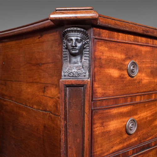 ANTIQUE COCKTAIL CABINET ENGLISH EGYPTIAN TASTE GREAT EXHIBITION VICTORIAN - ADDITIONAL PHOTO 8