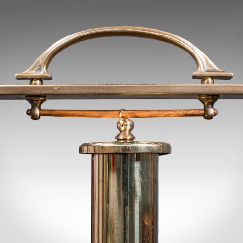 ANTIQUE VERANDA SUPPER BELL BRASS OAK AFTERNOON TEA GONG EDWARDIAN C1910 - ADDITIONAL PHOTO 7