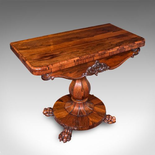 fig 1. Antique Club Lounge Poker Table, English, Parlour Games, Cards, William IV, 1835