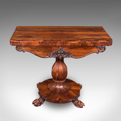 fig 2. Antique Club Lounge Poker Table, English, Parlour Games, Cards, William IV, 1835