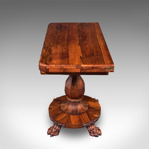 fig 5. Antique Club Lounge Poker Table, English, Parlour Games, Cards, William IV, 1835