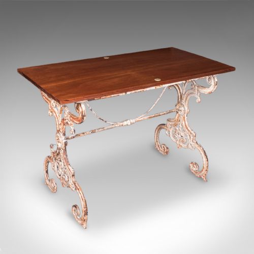 Antique Orangery Glasshouse Table, English Cast Iron, Garden, Display, Victorian