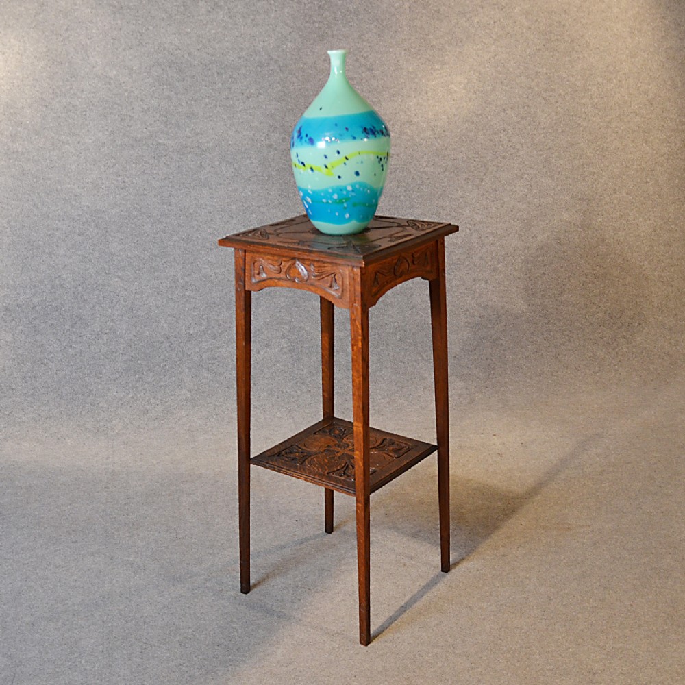 Antique Liberty Plant Stand Pot Plant Jardiniere Tall Table Arts and Crafts c1910