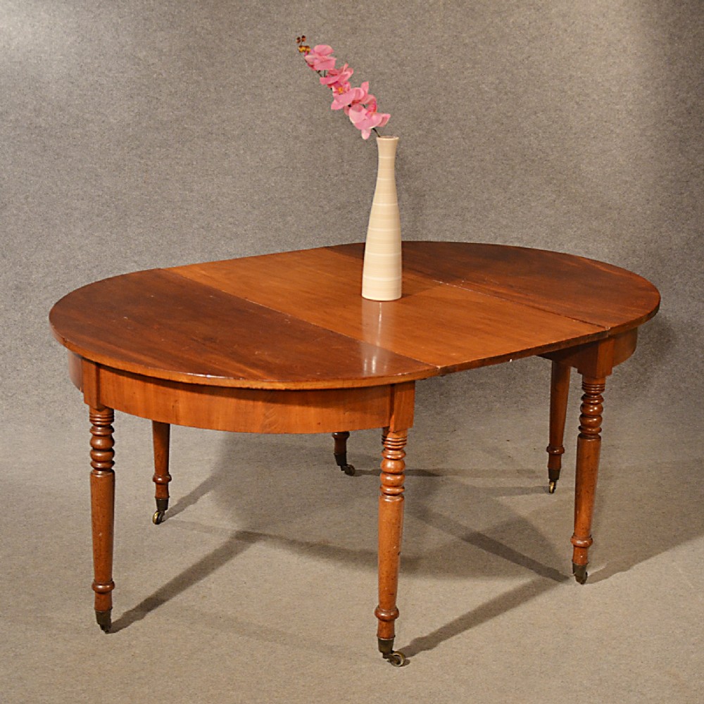 Antique Dining Table Extending Georgian Round or Demi Lune Pair Tables c1780