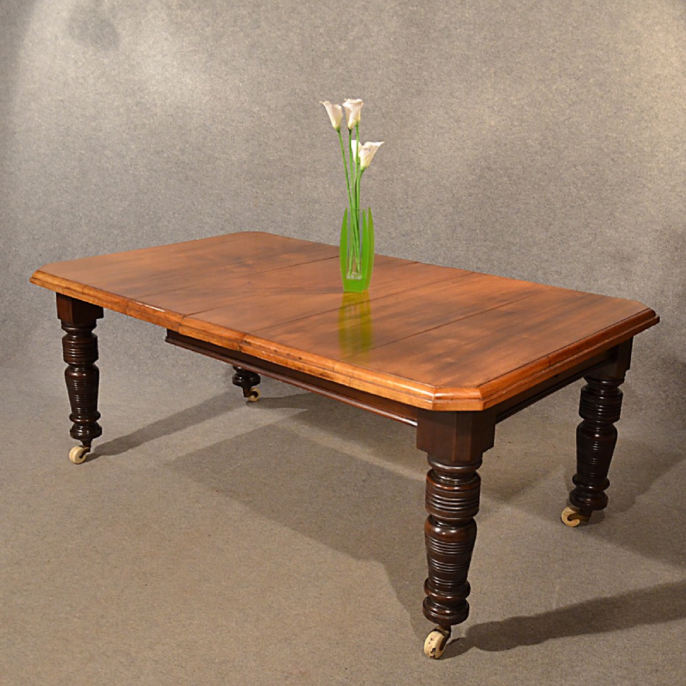 Antique Kitchen Dining Table Extending Wind Out Victorian 4 - 8 Seater c1890