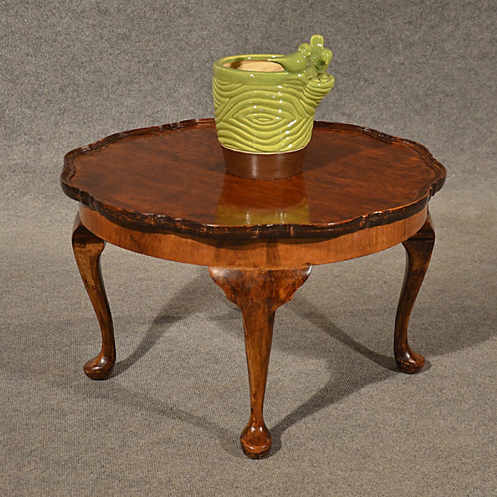 Antique Coffee Table Low Sofa Magazine Occasional Walnut Edwardian English c1910
