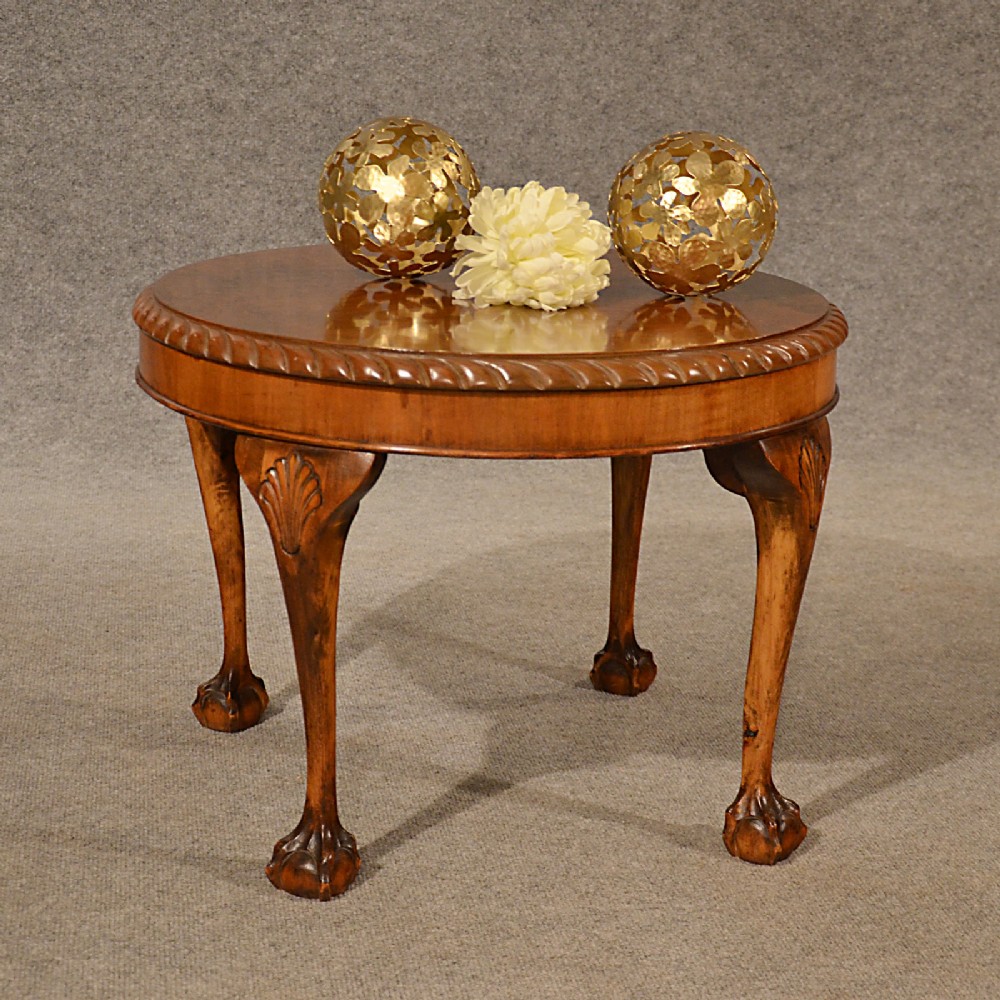 Antique Coffee Table Low Sofa Magazine Occasional Walnut Edwardian English c1910