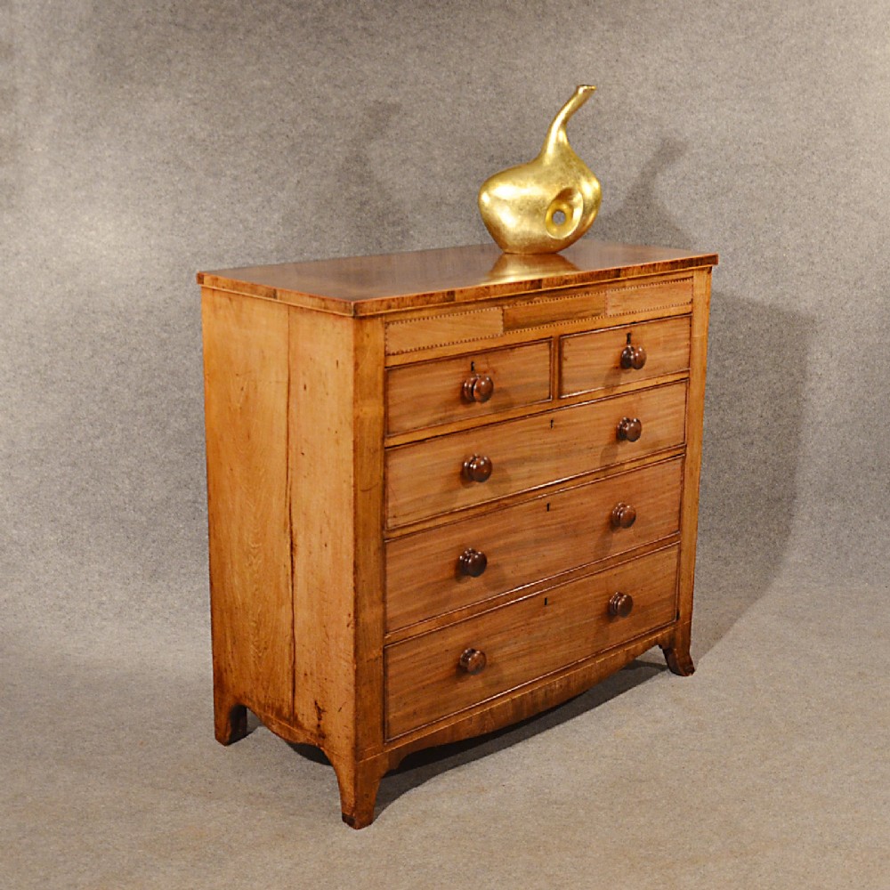 Antique Chest of Drawers Quality Georgian Tallboy Inlaid Mahogany English c1780
