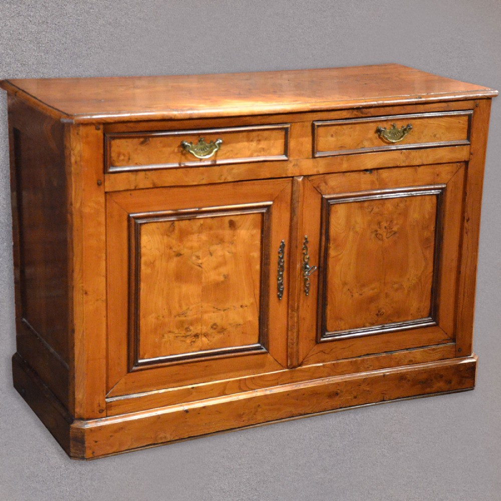 Antique Sideboard Continental Elm Buffet Country Cupboard Cabinet C19th