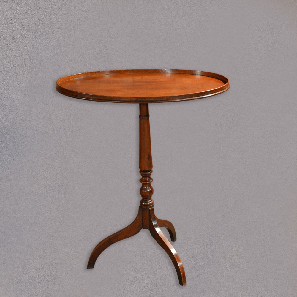 Antique Tea Table, Regency Tripod Lamp Side Table, English Georgian Server c1820