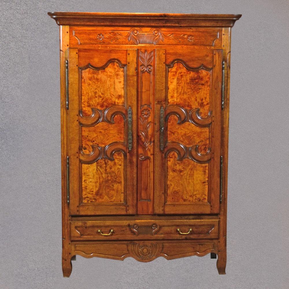 Antique French Armoire, Linen Press, Cupboard, Cabinet, Wardrobe Oak Mid C19th