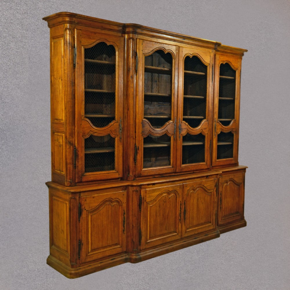 Antique French Oak Eight Foot Tall Very Large Bookcase Cupboard, Cabinet C1880