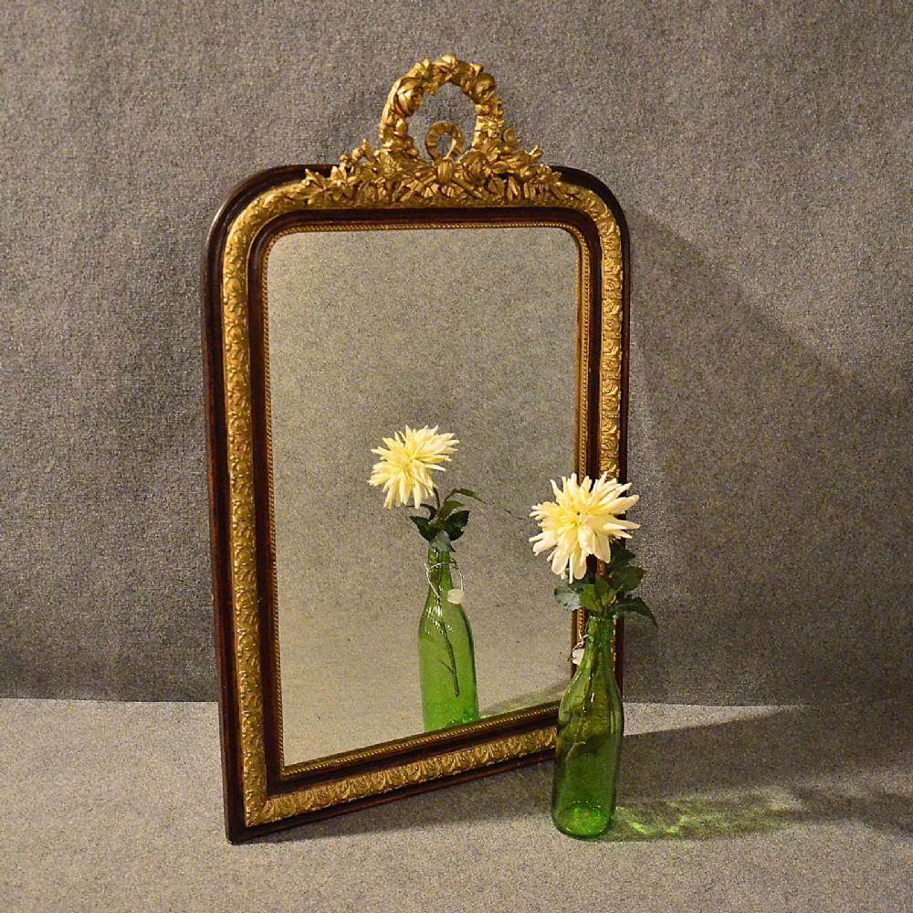 Antique Wall Mirror Overmantle Gilt Gesso Ornate Frame English Regency c1830