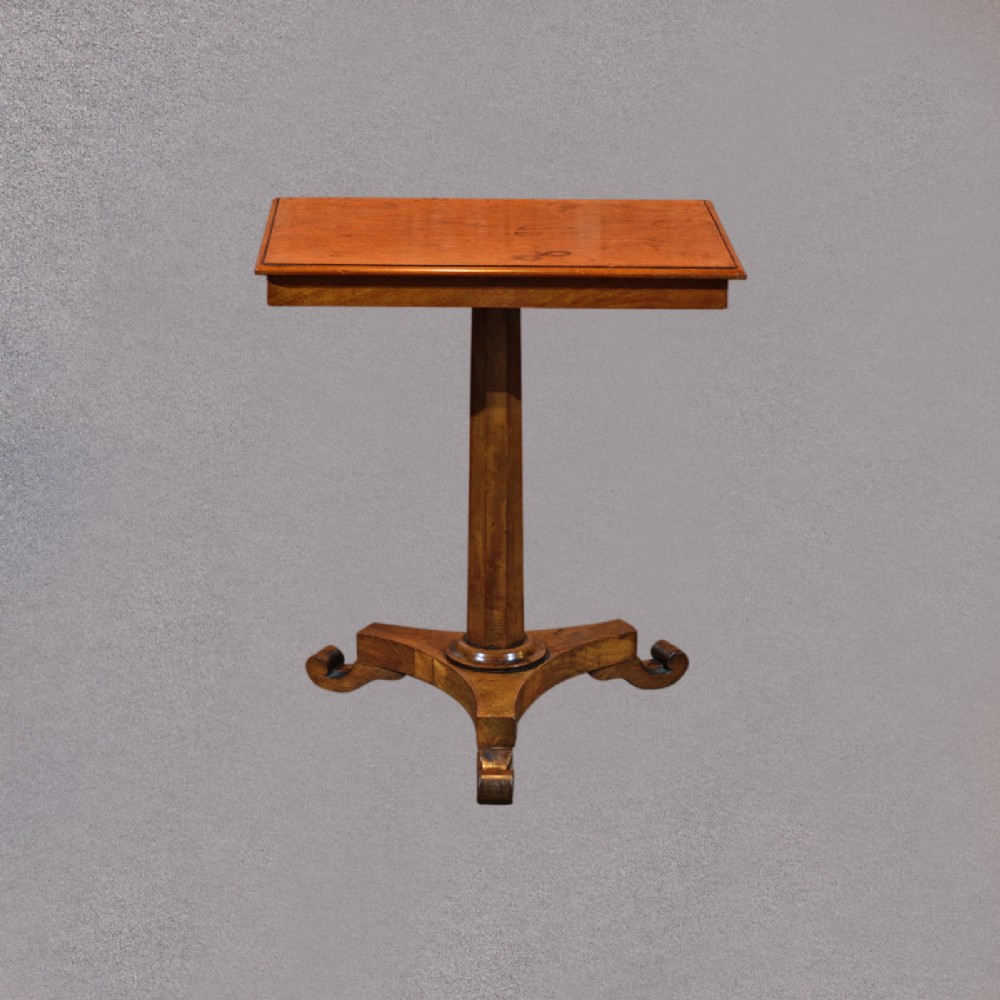 Antique Side Table Regency Tea Table Lamp Hall Walnut & Mahogany English c1830