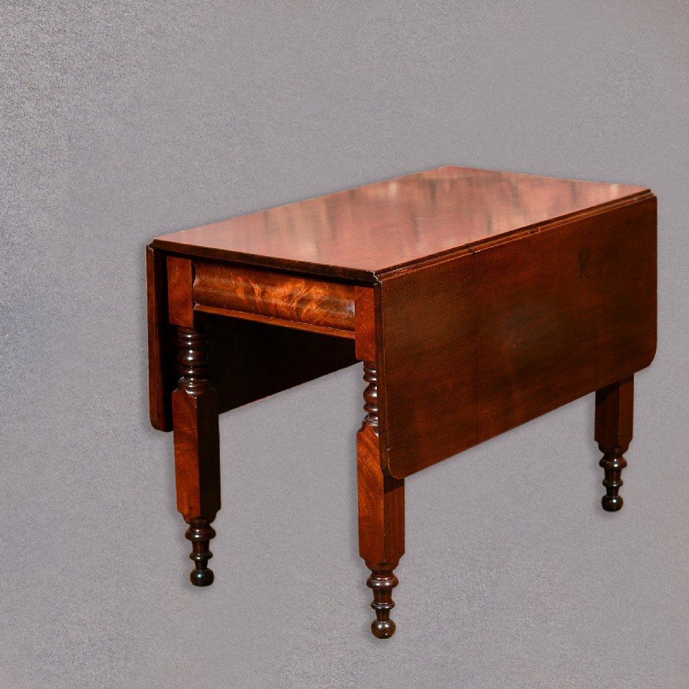 Antique Drop Leaf Dining Table, 8 Seater Victorian, English, Kitchen Mahogany c1870