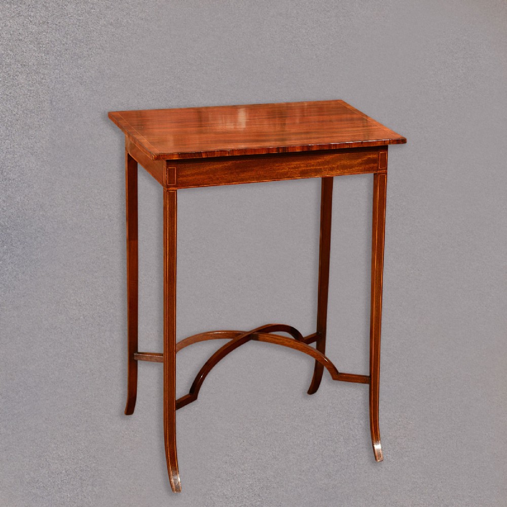 Antique Side Table, Edwardian, Lamp, Occasional, English Mahogany Sofa tea c1910