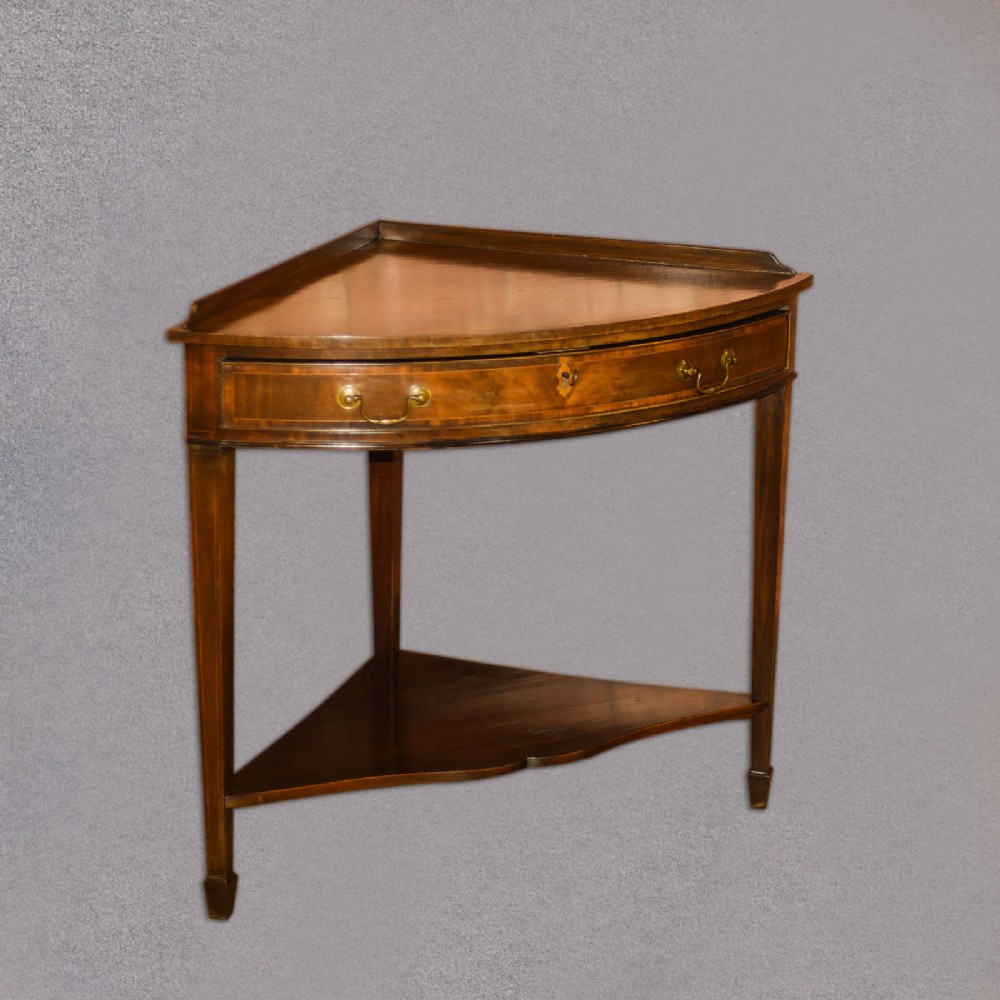 Edwardian Corner Table, C18th Revival, c.1910