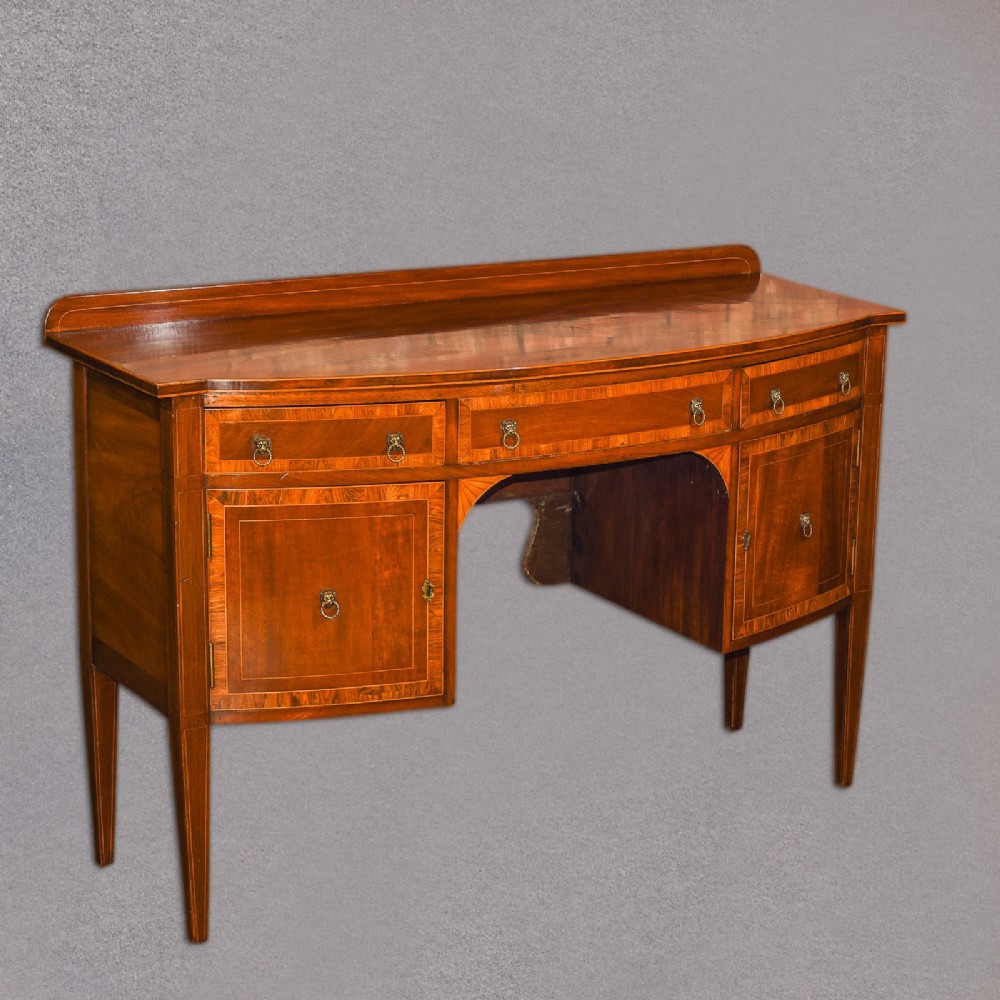 Late Victorian Bow Fronted Sideboard, c.1900