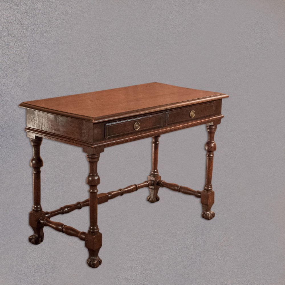 Victorian Oak Writing Table, c.1870