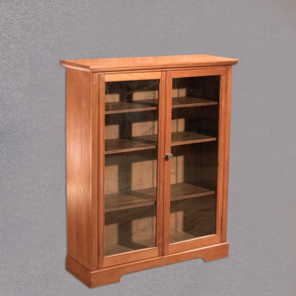 Antique Glazed Bookcase, Victorian Display Cabinet, Mahogany, English, c.1900