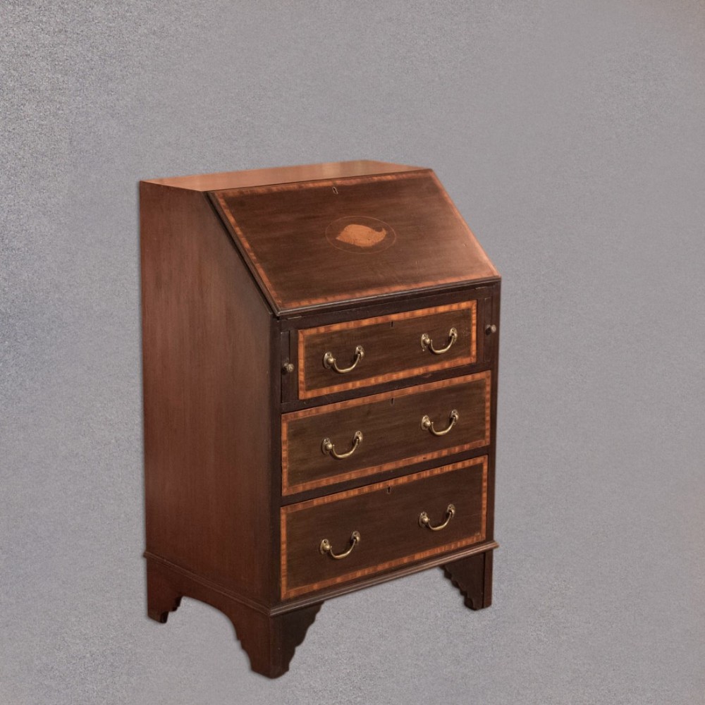 Edwardian Mahogany Bureau, c.1910