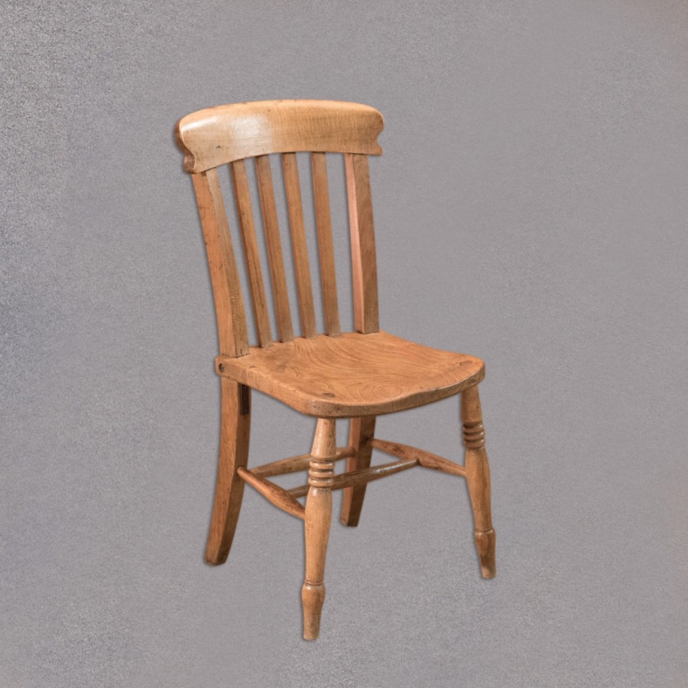Victorian Elm Station Chair, c.1850