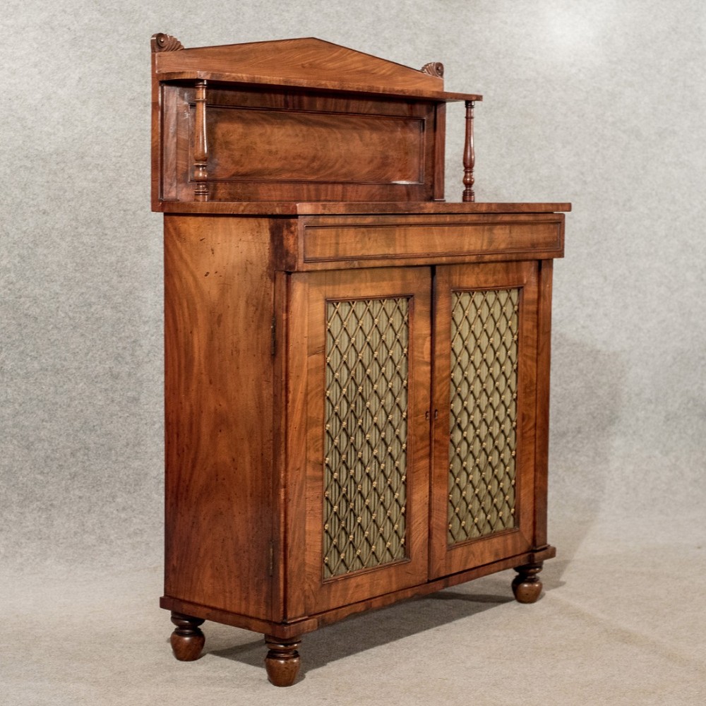 Antique Chiffonier Side Cabinet Sideboard Quality Mahogany English Regency c1820