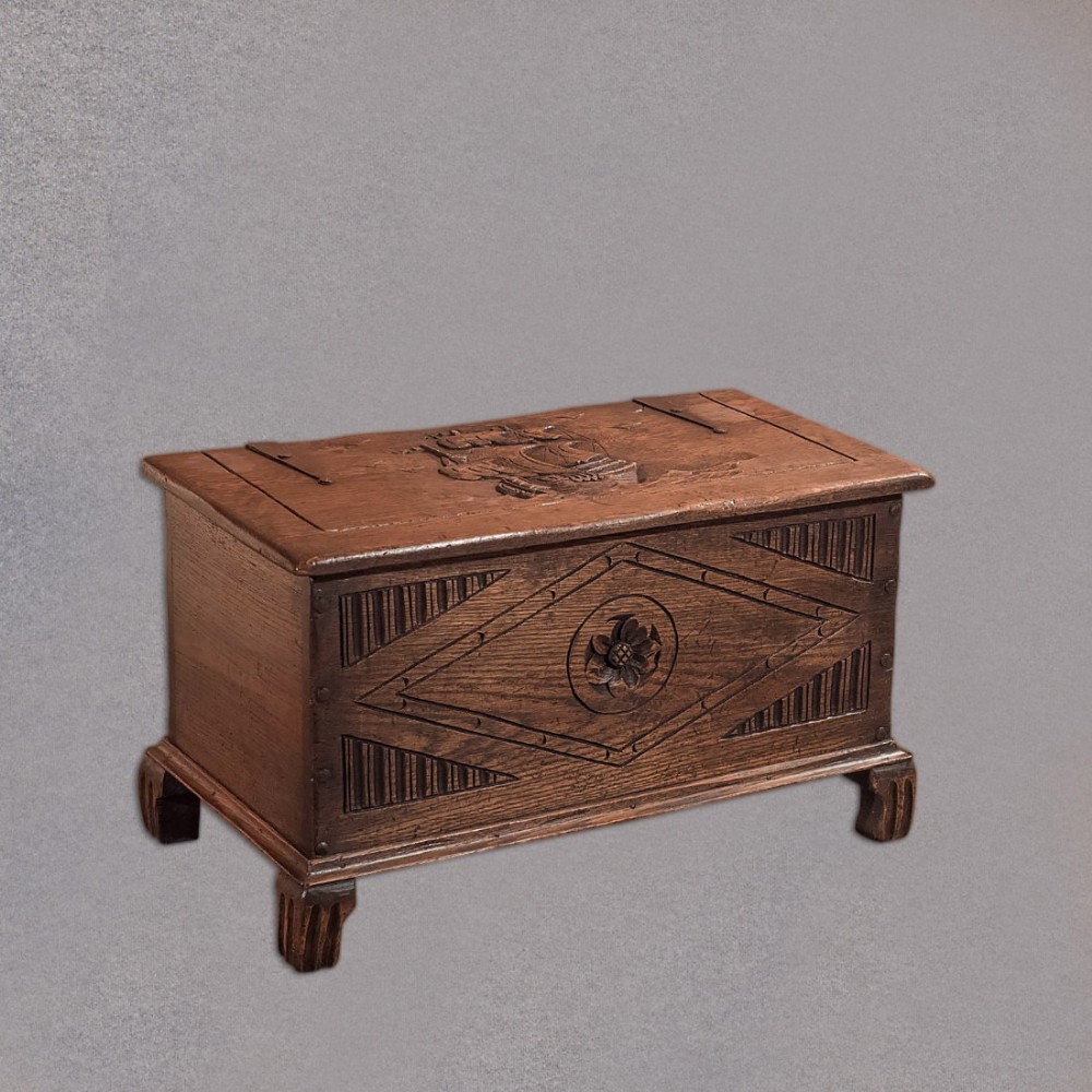 Antique Chest, Early C20th Oak Trunk
